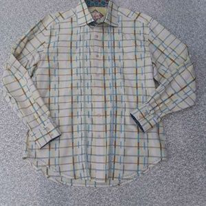 Robert Graham Longsleeve stripe button down XL